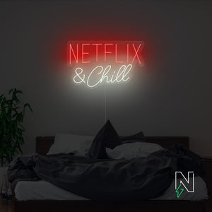 Netflix And Chill Neon Sign